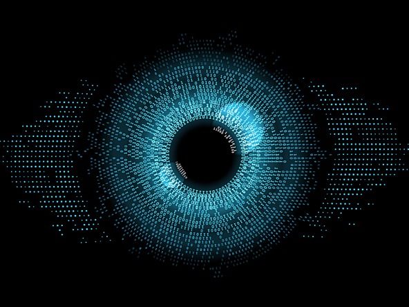 Eye tracking abstract image